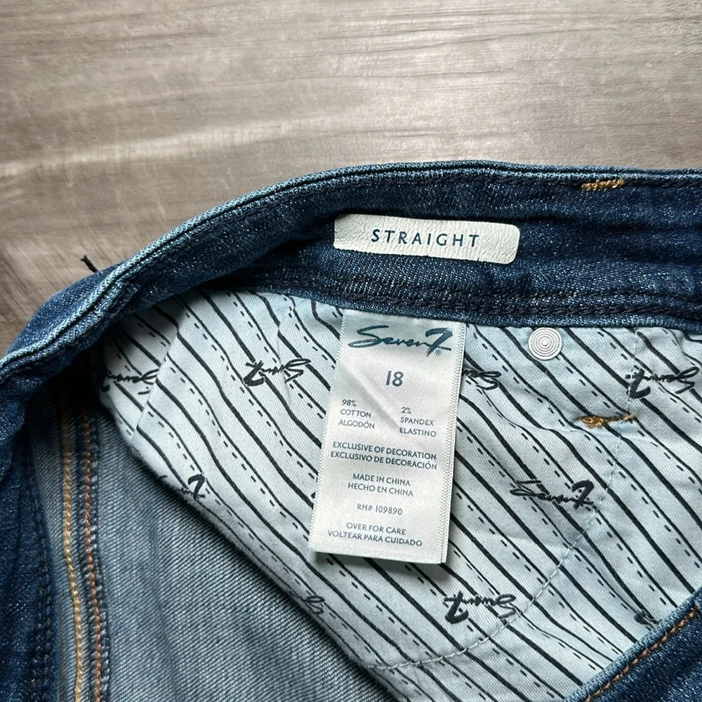 Seven7 Straight Jeans - 18 - Picture 7 of 7